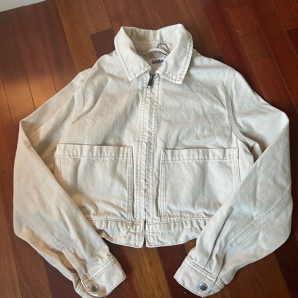 Garage Cream Cropped Jacket